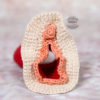 Dimna Designs vulva vagina ganchillo crochê amigurumi